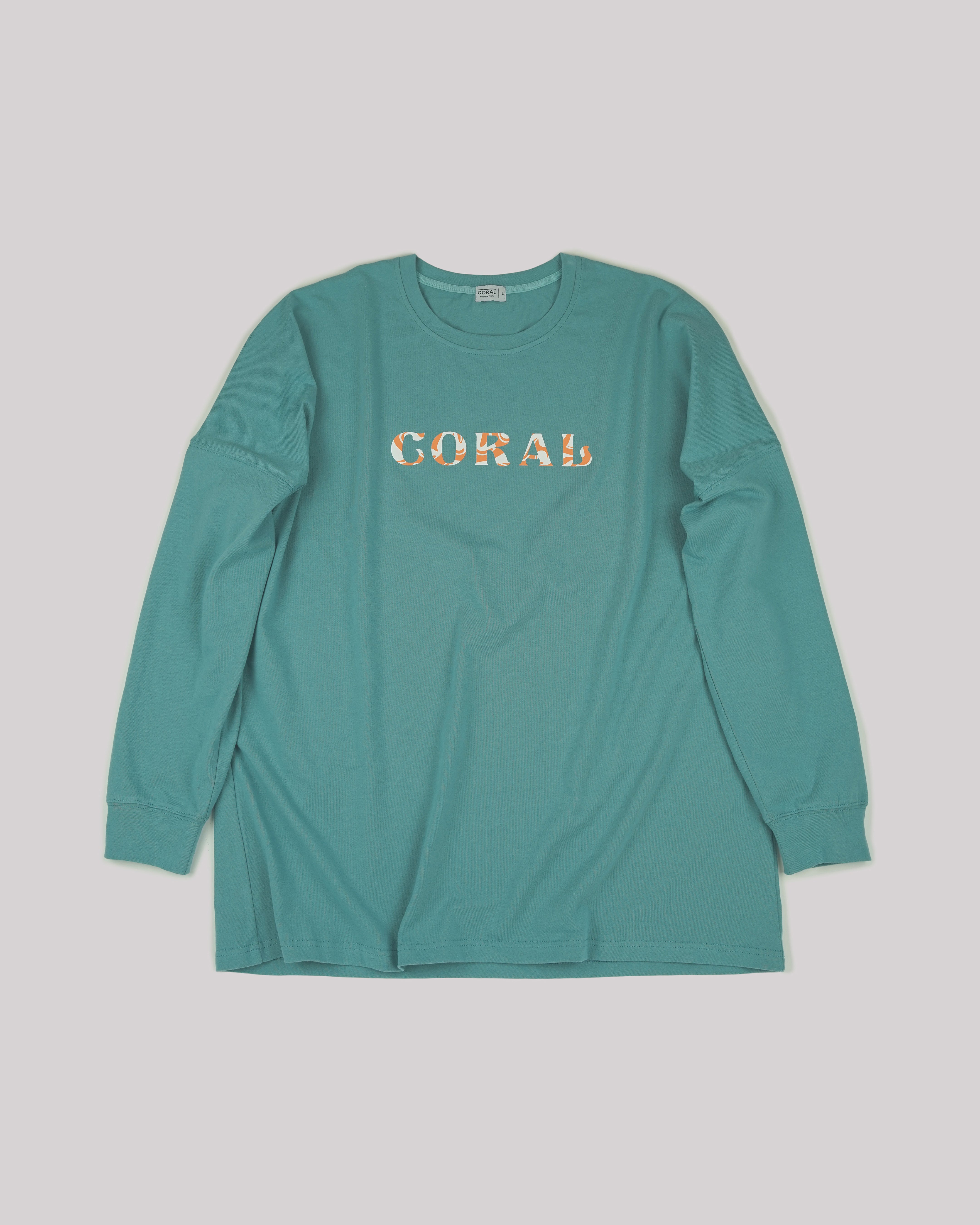 Coral Balancing Brains L/S Tee-thumbmail-1