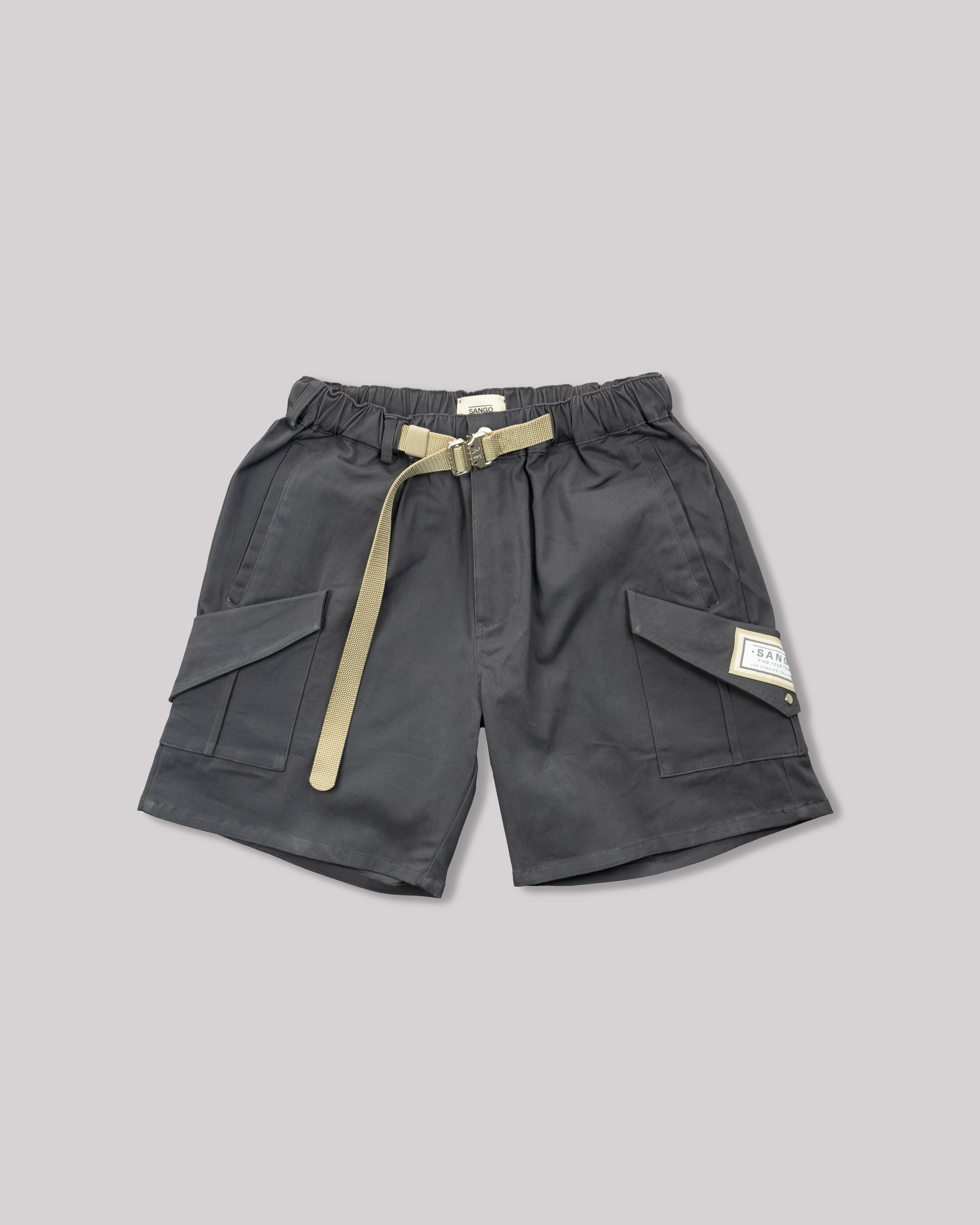 Sango Cargo Shorts - Charcoal Blue-thumbmail-1