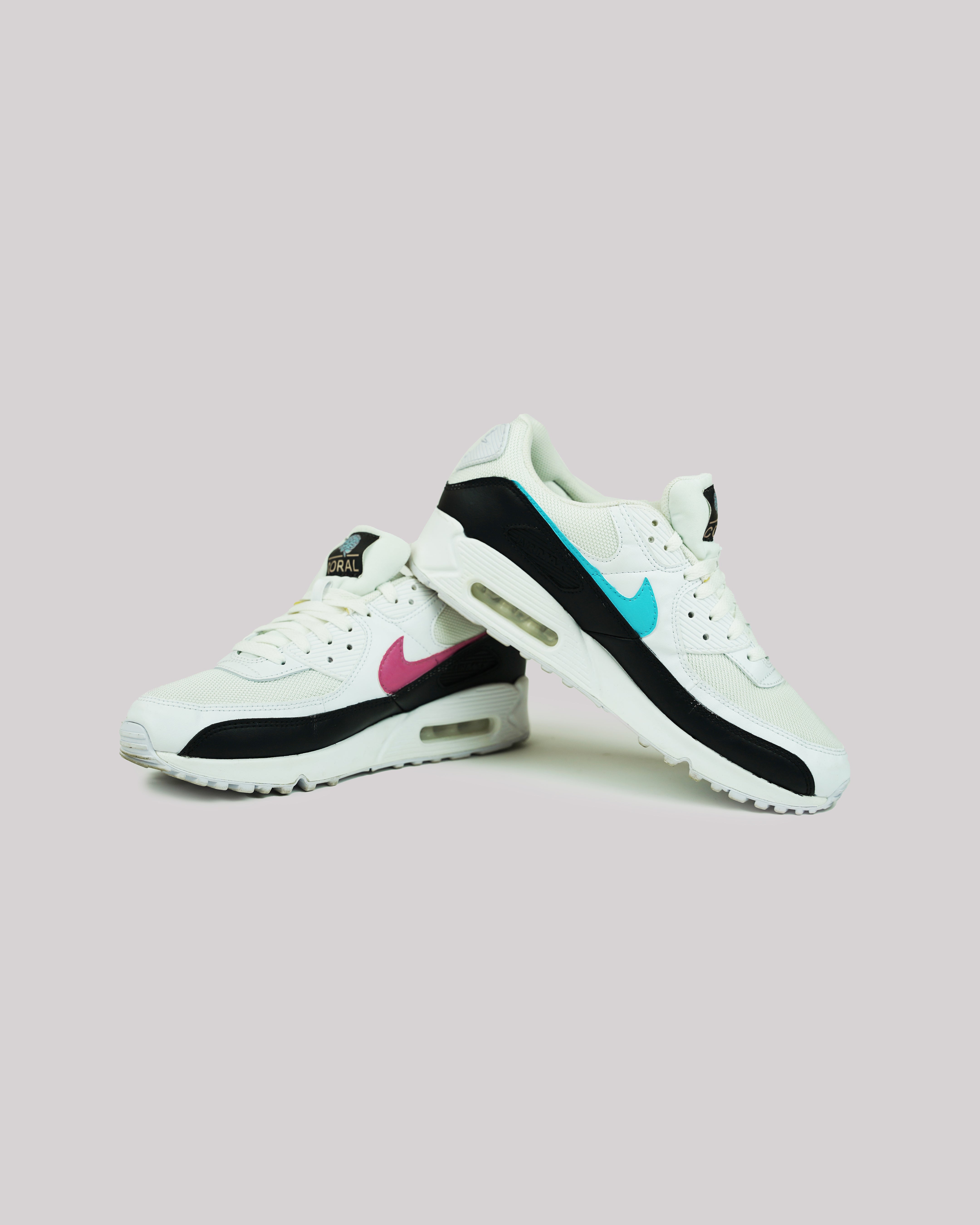 AC2: Coral x DezineDope Nike Air Max 90's - Black&White-thumbmail-2